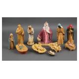 (11) Vintage Nativity Figurines & Baby Jesus