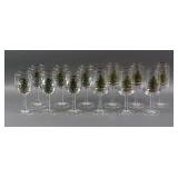 (12) Spode Christmas Tree Stem Glasses