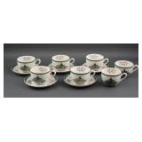 Spode Christmas Tree Cups & Saucers