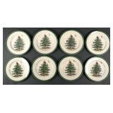 (8) Spode Christmas Tree Dinner Plates