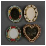 (4) Italian Micro Mosaic Miniature Frames