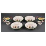 (6) Cardinal China & Mon-Aire Rooster Egg Ware