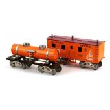 (2) McCoy Standard Gauge Train Cars with Boxes