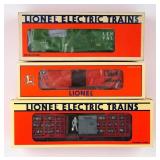 (3) Lionel O Gauge Railroad Boxcars w/ Boxes