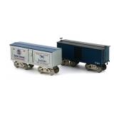 (2) Vintage MCCOY MFG Train Boxcars