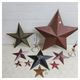 Large Lot of Assorted Tin Decorative Stars
