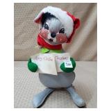 12 1/4" H Annalee Thorndike Mouse Caroler Doll