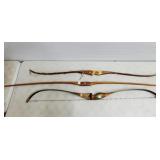 Lot of 3 Vtg Recurve & Longbows