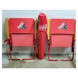 Lot of 3 Coca Cola Folding Chairs