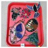 Lead Glass & Glass Hanging Decor Lot