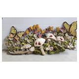 1971 Burwood Forest Scene w/ Frogs, Butterflies,