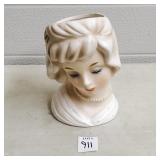 Vtg Napco Lady Head Vase - C5716