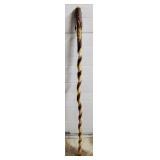 58 1/2" H Hand Carved Wizard Face Walking Cane