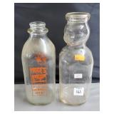 Lot of Vtg Baby Face Milk Bottle & Price