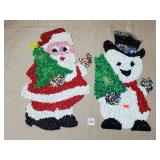 Santa & Snowman Popcorn Decorations