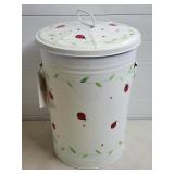 Lady Bug Decorated Trash Can w/ Lid