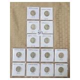 Lot of (14) Buffalo Nickels (1919-1929)