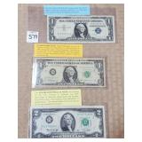 $2 Bicentennial Note, 1963B $1 Barr Note,