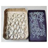 Lot of Tear Drop Crystals, Crystal Chains