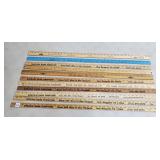 Grouping of Assorted 36" Rulers
