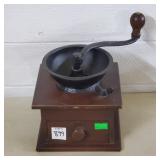 Metal & Wood Coffee Grinder, Replica