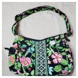 Vera Bradley Black FLoral Crossbady Bag