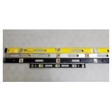 Lot of Stanley Pro Beam & Assorted Levels