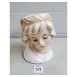 Vtg Napco Lady Head Vase - C5716