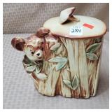 McCoy Bear in the Tree Cookie Jar as is