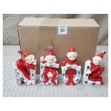 Japan Elf Noel Candle Holders as is