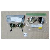 Vtg Michael Jackson Aviator Glasses & 1980