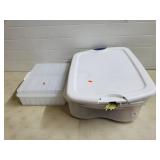 Faux Fruit Vine w/ Tote, Assorted Storage Bins