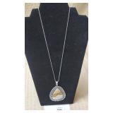 Picture Jasper Pendant Necklace with Chain