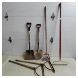 Shovels, Rakes, Hand Tools Lot