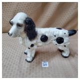 Vintage Chalkware Spaniel Dog Figurine