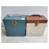 Lot of 45s Cases w/ Assorted 45s Vinyl Records