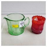 Imperial End of Day Slag Glass Toothpick Holder,