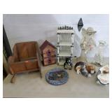 Lot of Mixed Yard Decorations & Wood Decorative