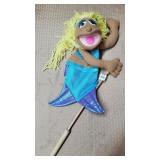 Mermaid Puppet w/ Wood Control Rod