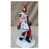 Annalee Thorndike Santa w/ Skiis Doll