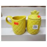 McCoy Pinapple Sugar & Creamer