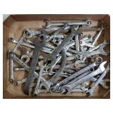Tray Lot of Assorted Mixed Wrenches