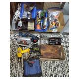 Large Lot of Assorted Tools w/ Tool Storage Bins