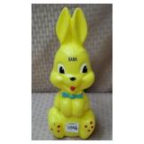 Vintage Easter Bunny Plastic Bank