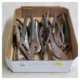Tray of Assorted Pliers & Hand Tools