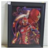 Marvel Avengers 3D Lenticular Print in Frame
