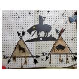 (3) Native American Style Metal Wall Decor