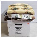 Large Box of Assorted Table Mats, Table Clothes,