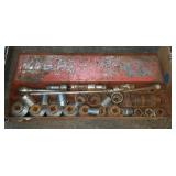 Large Socket Set w/ Metal Case