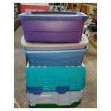 Lot of Assorted Totes w/ Lids